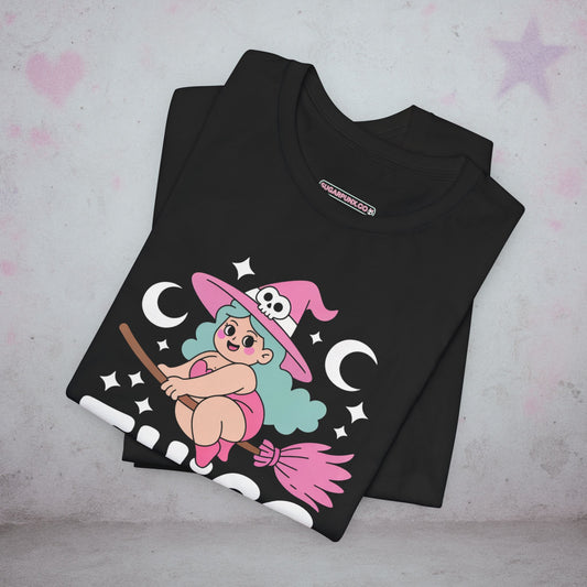 Thicc Witch Energy Occult Kawaii T-Shirt — Creepy Cute Gothic Tee