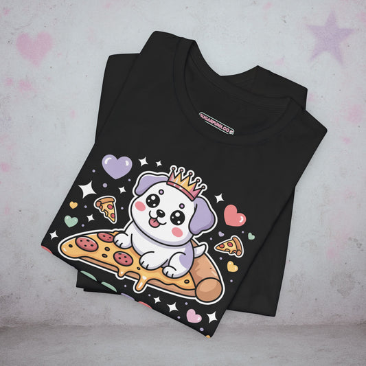 Pupperoni Princess Dog Pizza Otaku Kawaii T-Shirt — Creepy Cute Gothic Tee