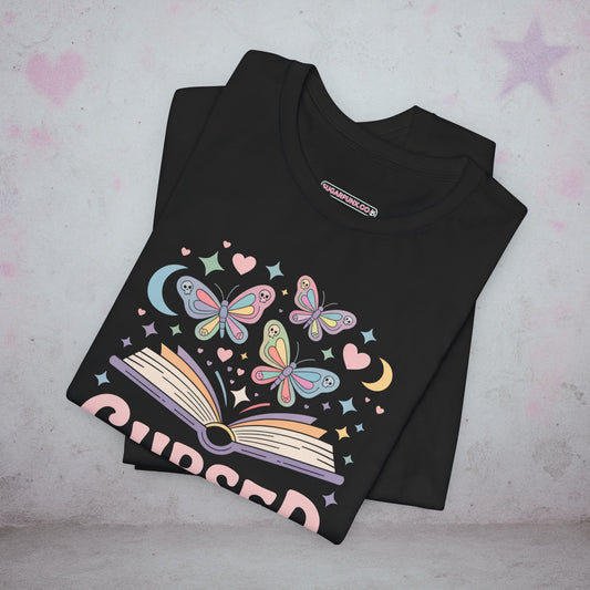 Cursed Verse Book Kawaii T-Shirt — Creepy Cute Gothic Tee