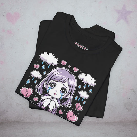 Next Episode Crying Otaku Kawaii T-Shirt — Creepy Cute Gothic Tee