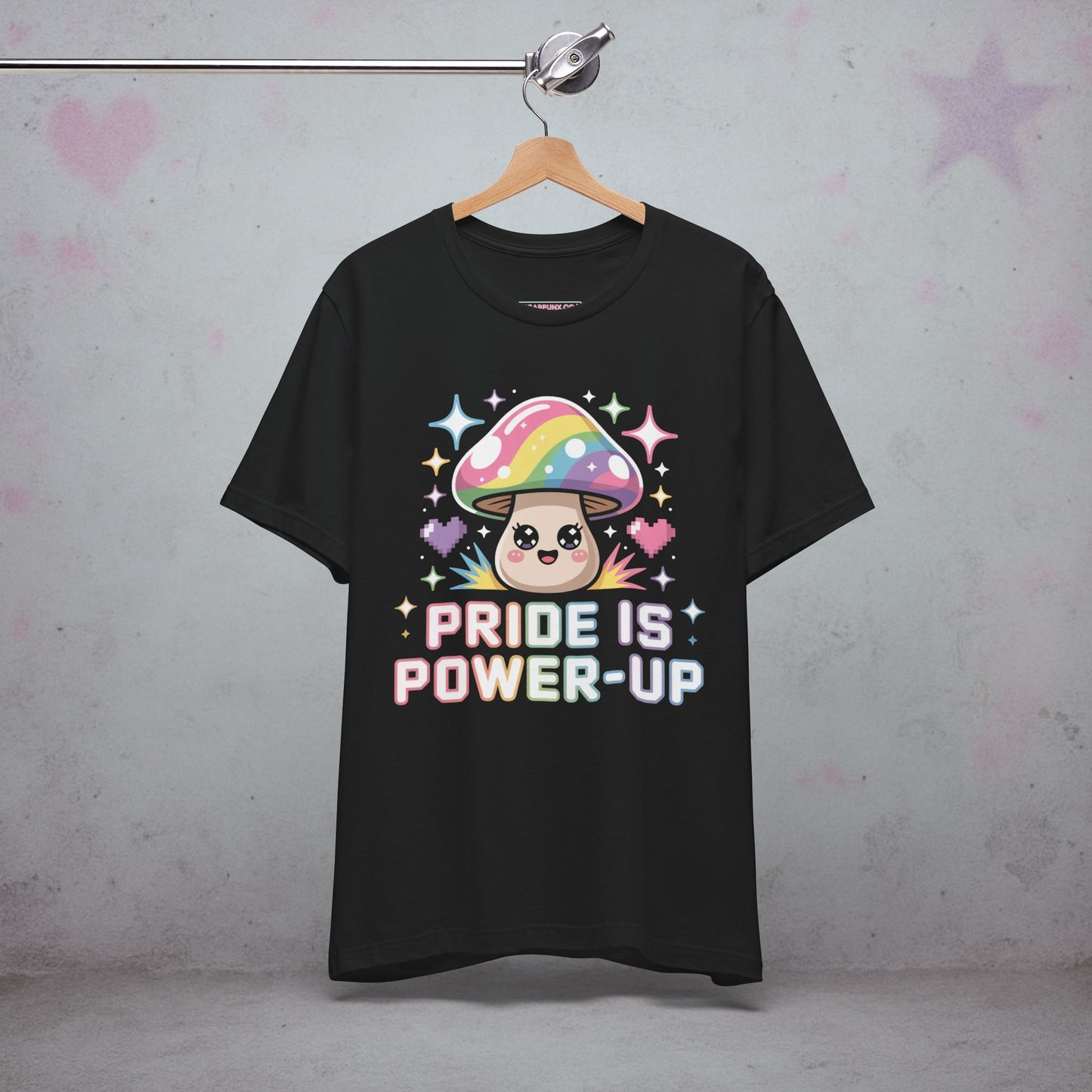 Pride is Power Up Mushroom Kawaii T-Shirt β Creepy Cute Gothic Tee
