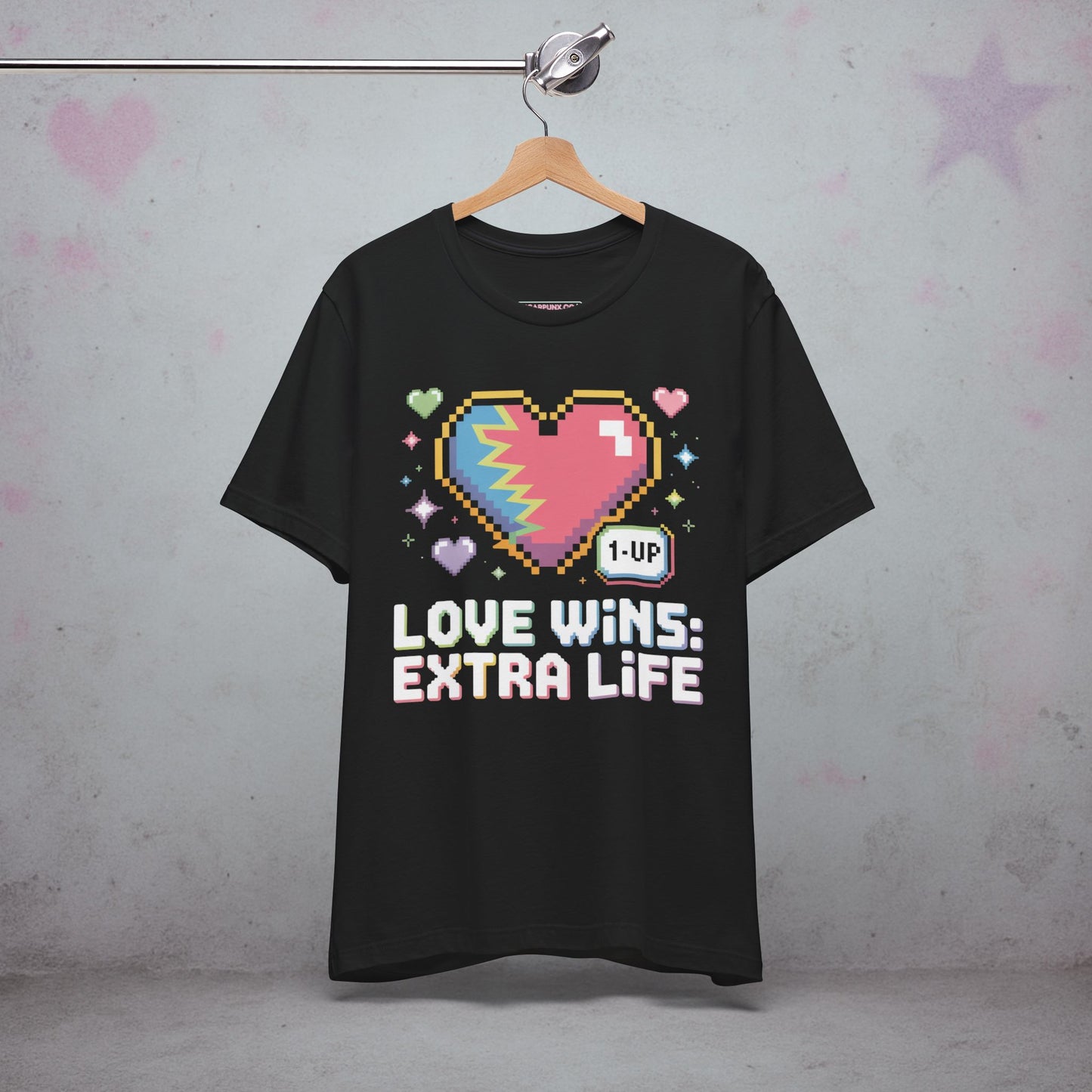 Love Wins: Extra Life Gamer Kawaii T-Shirt β Creepy Cute Gothic Tee