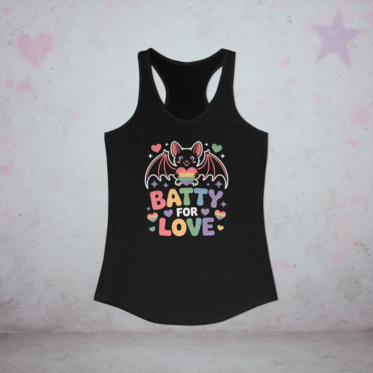 Batty For Love Pride Racerback Tank Top