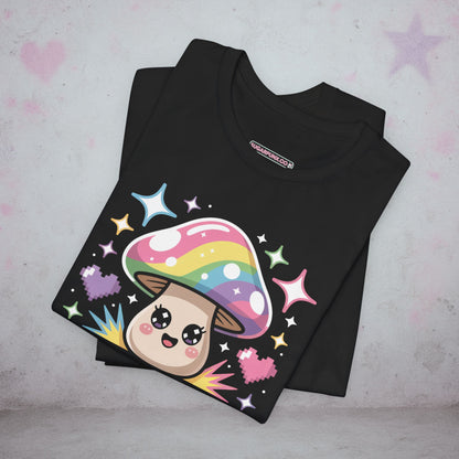 Pride is Power Up Mushroom Kawaii T-Shirt — Creepy Cute Gothic Tee