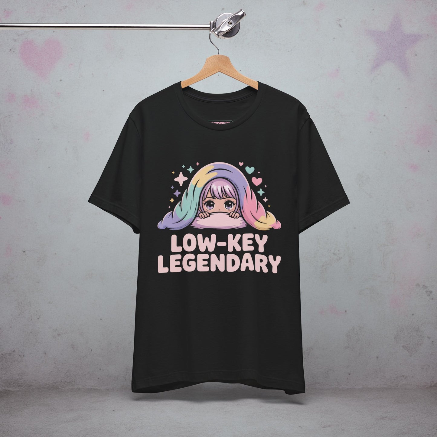 Low-Key Legendary Kawaii T-Shirt — Creepy Cute Gothic Tee