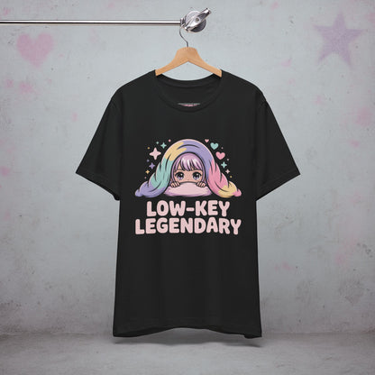 Low-Key Legendary Kawaii T-Shirt — Creepy Cute Gothic Tee