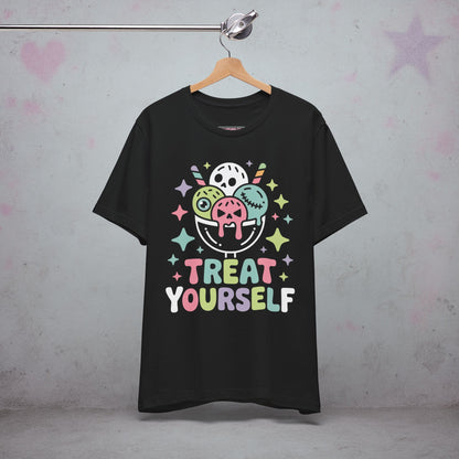 Treat Yourself Ice Cream Sundae Kawaii T-Shirt — Creepy Cute Gothic Tee