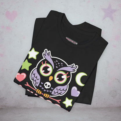 Whooo Wants Trouble Kawaii Owl T-Shirt — Creepy Cute Gothic Tee