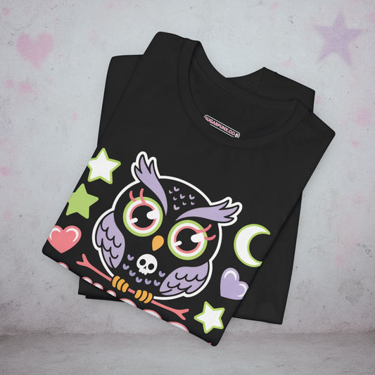Whooo Wants Trouble Kawaii Owl T-Shirt — Creepy Cute Gothic Tee