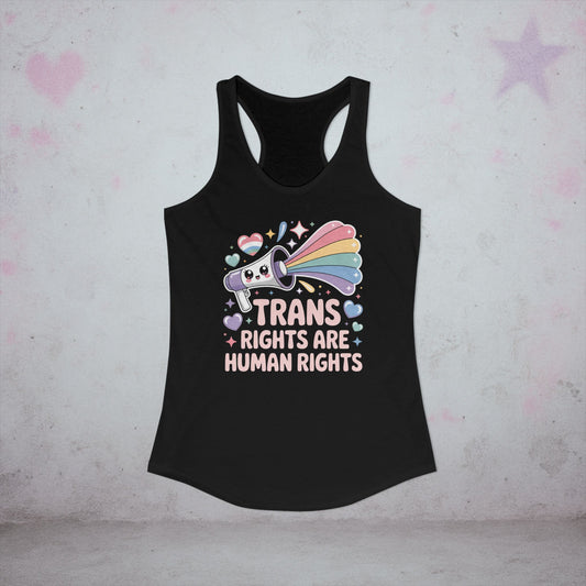 Trans Rights Are Human Rights Pride Racerback Tank Top