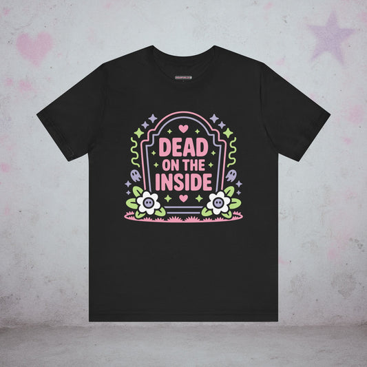 Dead On The Inside Grave Kawaii T-Shirt — Creepy Cute Gothic Tee