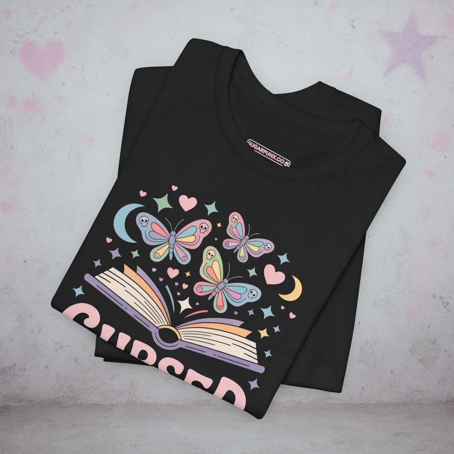 Cursed Verse Book Kawaii T-Shirt — Creepy Cute Gothic Tee