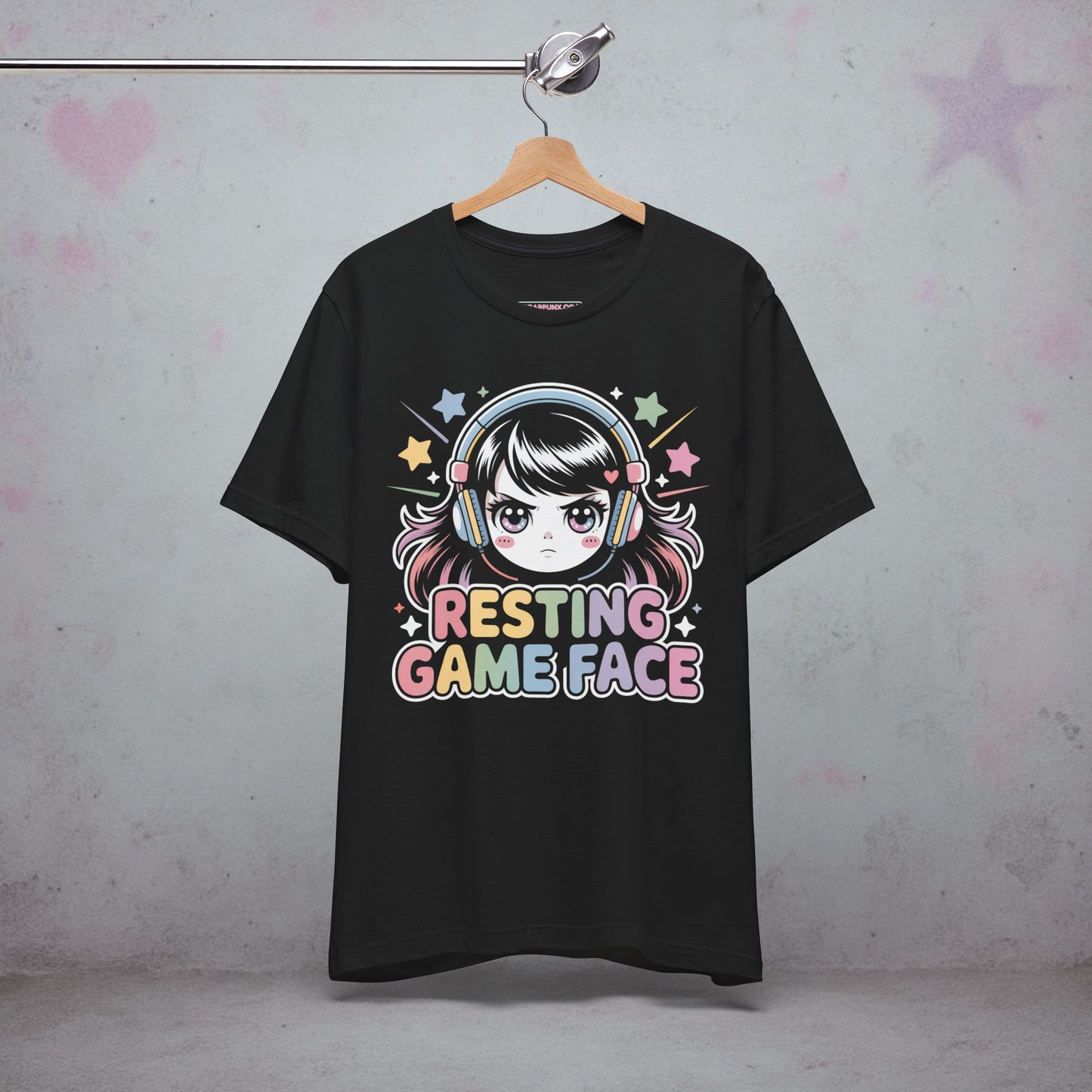 Resting Game Face Gamer Kawaii T-Shirt — Creepy Cute Gothic Tee