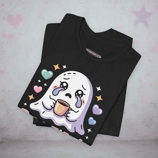 Boo-Tiful & Tired Ghost Introvert Kawaii T-Shirt — Creepy Cute Gothic Tee