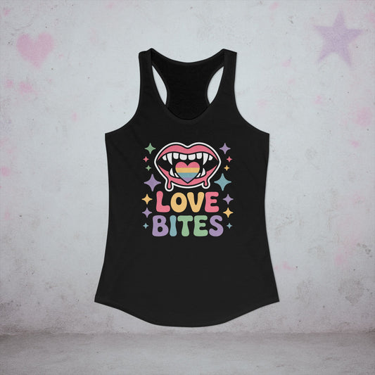 Love Bites Pride Racerback Tank Top