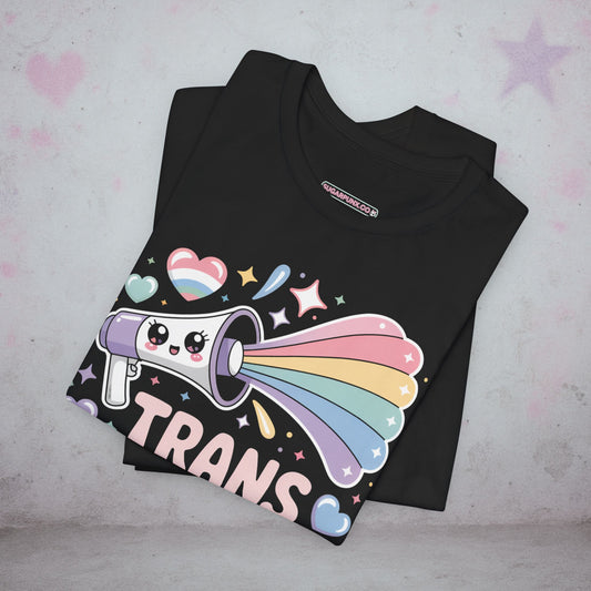Trans Rights Are Human Rights Pride Kawaii T-Shirt — Creepy Cute Gothic Tee