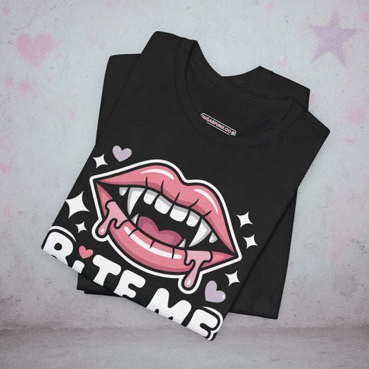 Bite Me Babe Vampire T-Shirt — Creepy Cute Gothic Tee