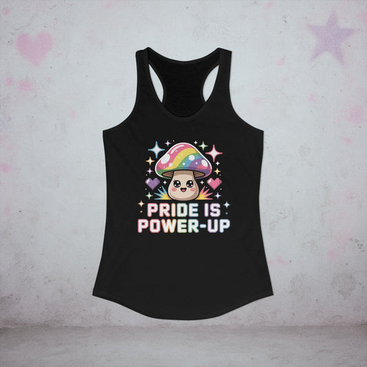 Pride Is Power-Up Gamer Racerback Tank Top