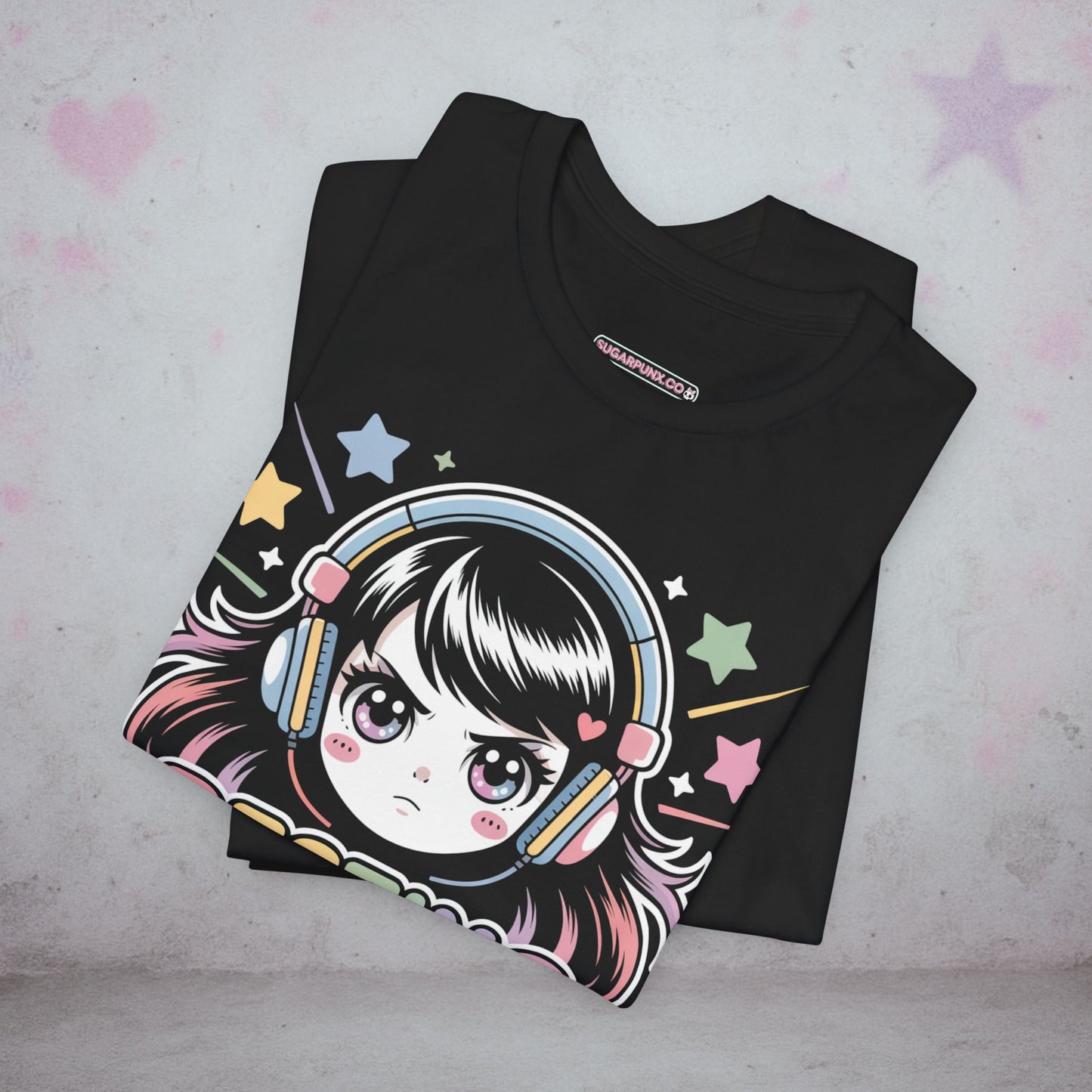 Resting Game Face Gamer Kawaii T-Shirt — Creepy Cute Gothic Tee