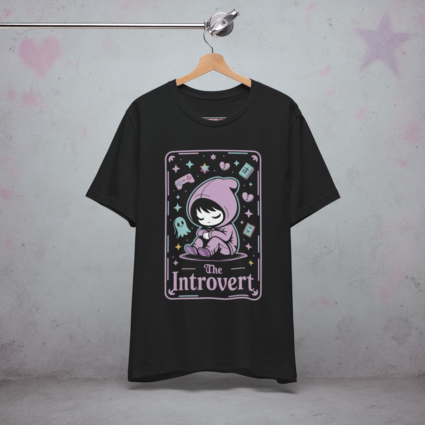 The Introvert Tarot Card Otaku Kawaii T-Shirt — Creepy Cute Gothic Tee