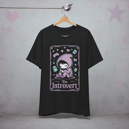 The Introvert Tarot Card Otaku Kawaii T-Shirt — Creepy Cute Gothic Tee