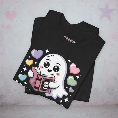 Haunted & Huggable Book Kawaii T-Shirt — Creepy Cute Gothic Tee