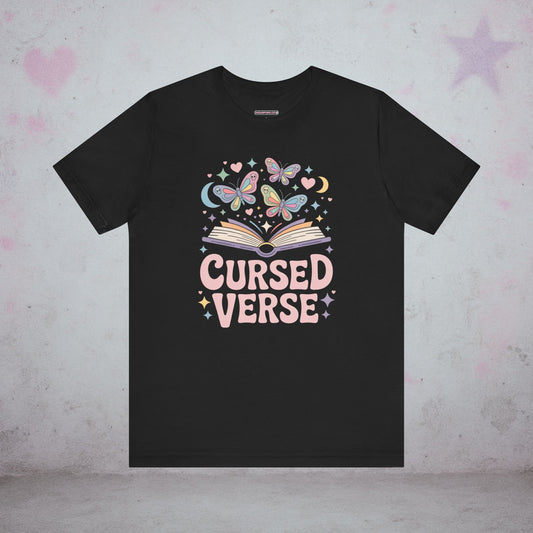 Cursed Verse Book Kawaii T-Shirt — Creepy Cute Gothic Tee