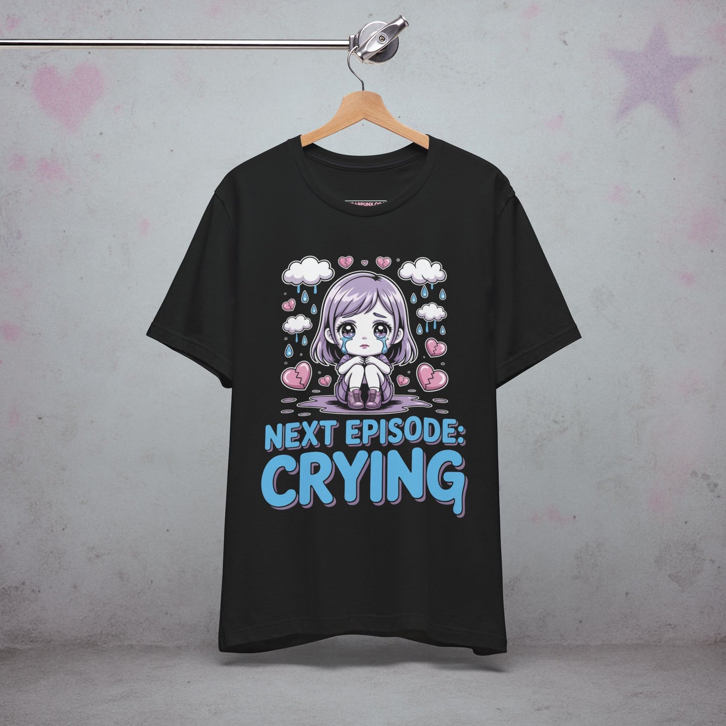 Next Episode Crying Otaku Kawaii T-Shirt — Creepy Cute Gothic Tee