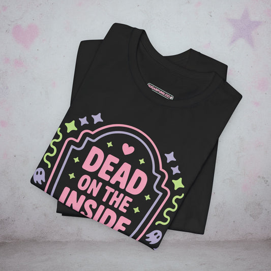 Dead On The Inside Grave Kawaii T-Shirt — Creepy Cute Gothic Tee