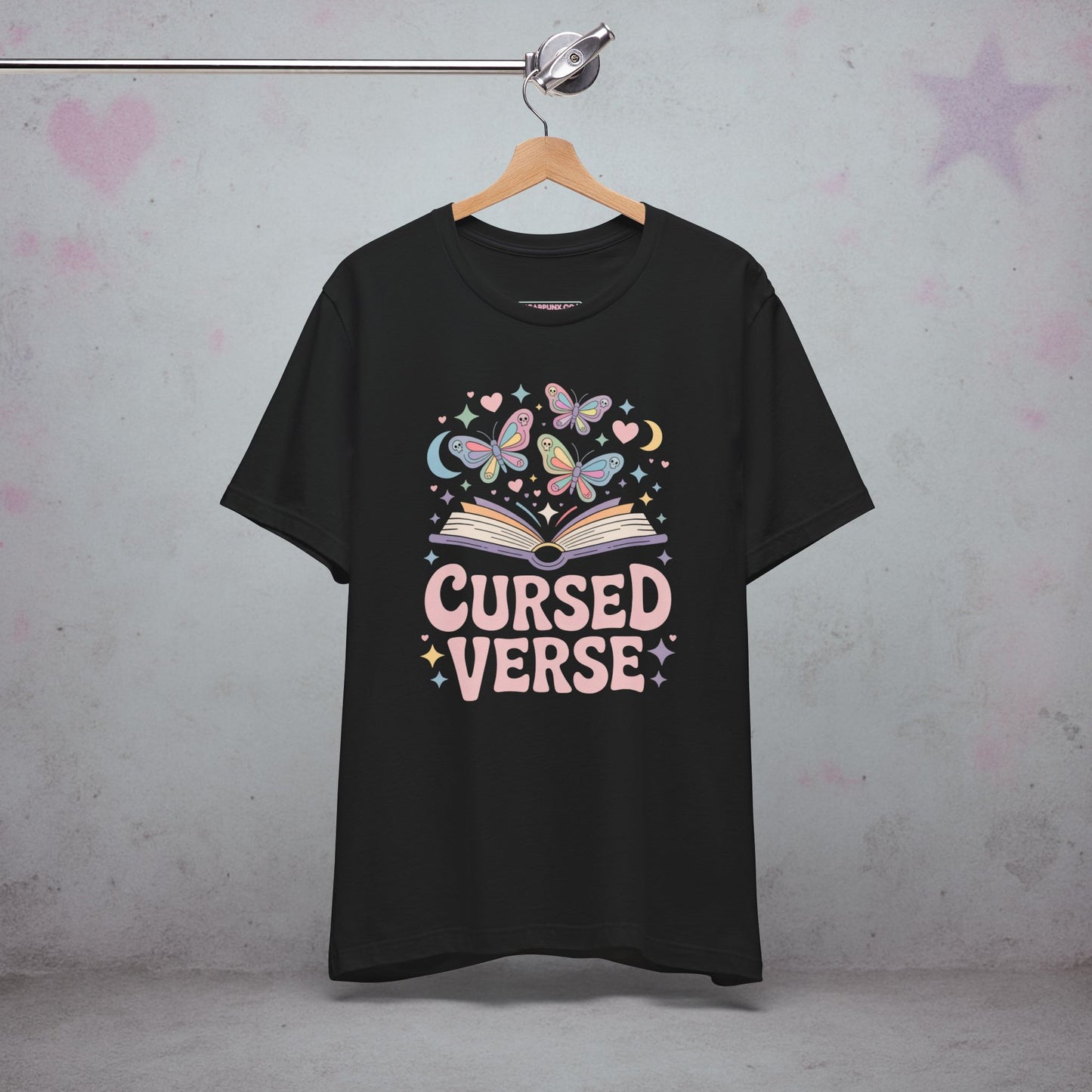 Cursed Verse Book Kawaii T-Shirt — Creepy Cute Gothic Tee
