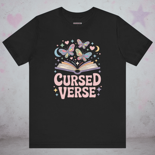 Cursed Verse Book Kawaii T-Shirt — Creepy Cute Gothic Tee