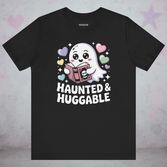 Haunted & Huggable Book Kawaii T-Shirt — Creepy Cute Gothic Tee