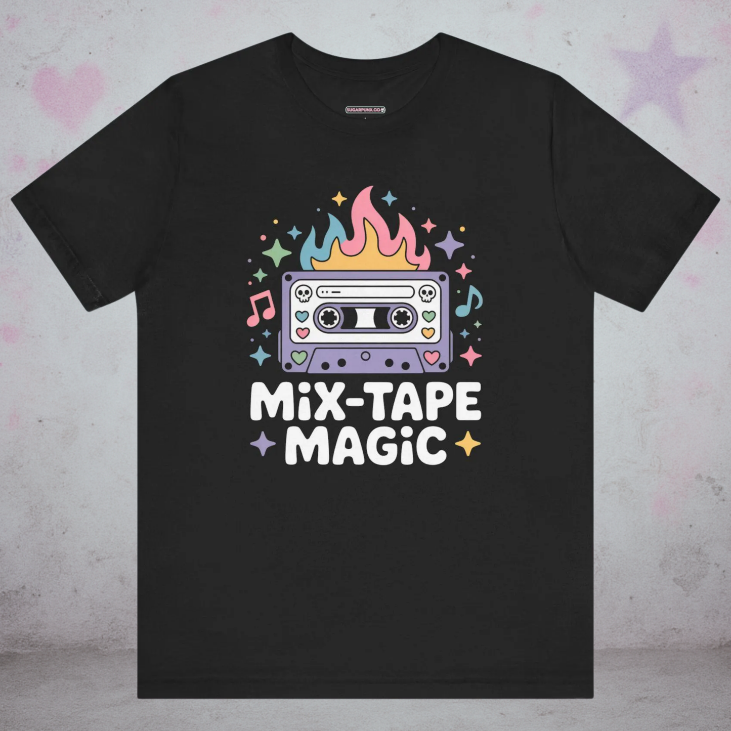 Mix-Tape Magic Kawaii T-Shirt — Creepy Cute Gothic Tee