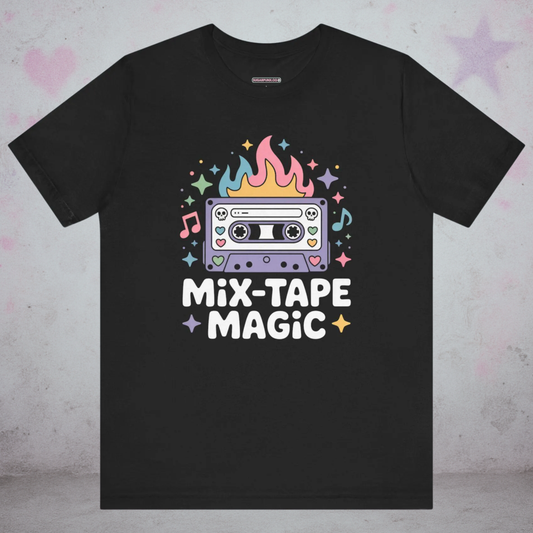 Mix-Tape Magic Kawaii T-Shirt — Creepy Cute Gothic Tee