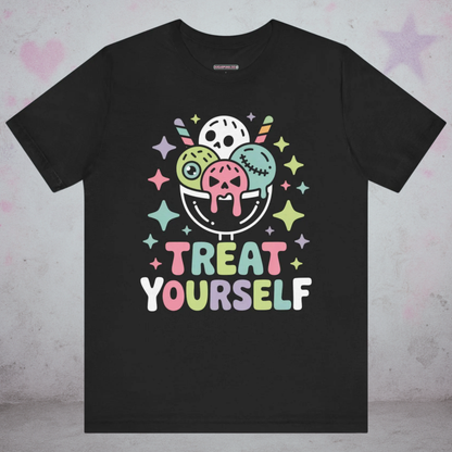 Treat Yourself Ice Cream Sundae Kawaii T-Shirt — Creepy Cute Gothic Tee