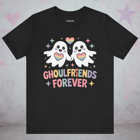 Ghoulfriends Forever Pride Kawaii T-Shirt — Creepy Cute Gothic Tee