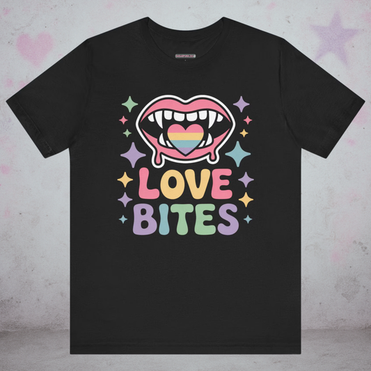 Love Bites Pride Kawaii T-Shirt — Creepy Cute Gothic Tee