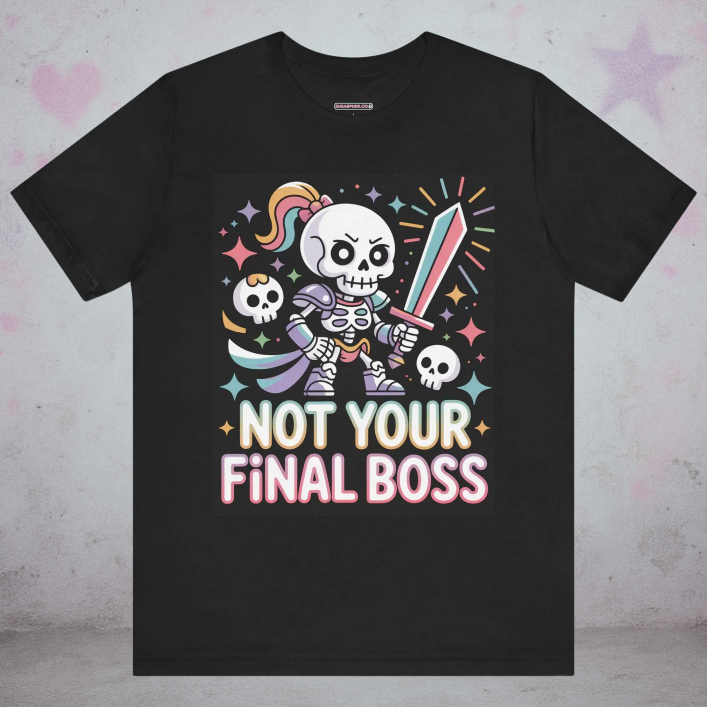 Not Your Final Boss Gamer Kawaii T-Shirt — Creepy Cute Gothic Tee