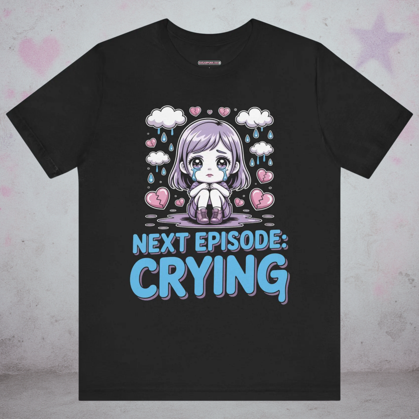 Next Episode Crying Otaku Kawaii T-Shirt — Creepy Cute Gothic Tee