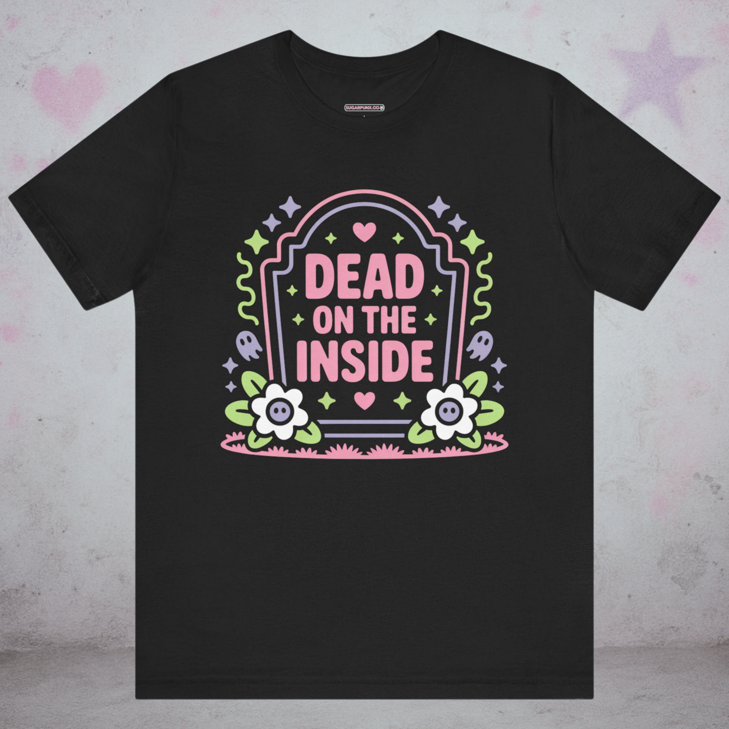 Dead On The Inside Grave Kawaii T-Shirt — Creepy Cute Gothic Tee