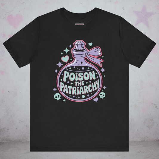 Poison the Patriarchy Kawaii T-Shirt — Creepy Cute Gothic Tee
